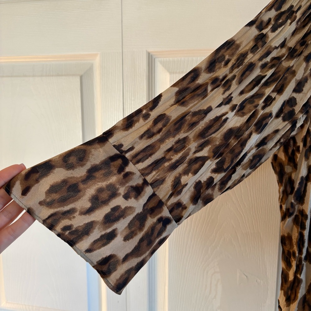 Alison Taylor Animal Leopard‎ Print Blouse Mob Wife Femme Fatal Valentine’s 1X - Picture 2 of 9